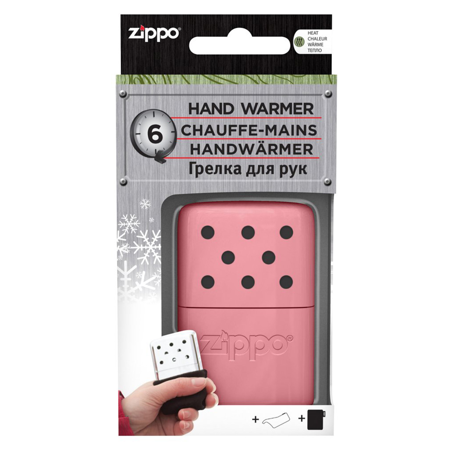 Genuine Zippo Hand Warmer 12hr & 6hr Compact Metal Refillable Hand